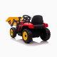 Детский электромобиль XMX трактор с ковшом (красный, EVA, пульт, 12V) - XMX611U-RED