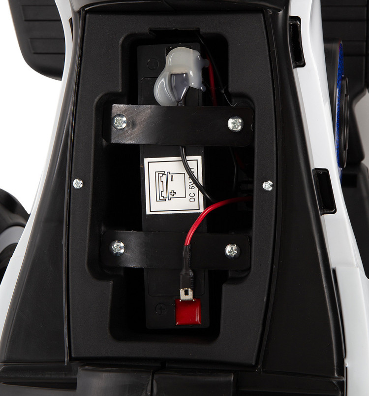 Детский мотоцикл на аккумуляторе Y-MAXI Police Red - SW198B-RED