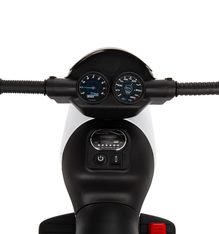 Детский мотоцикл на аккумуляторе Y-MAXI Police White - SW198A-WHITE