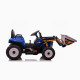 Детский электромобиль XMX трактор с ковшом (синий, EVA, пульт, 12V) - XMX611U-BLUE