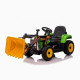 Детский электромобиль XMX трактор с ковшом и прицепом (зеленый, EVA, пульт, 12V) - XMX611U-GREEN