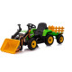 Детский электромобиль XMX трактор с ковшом и прицепом (зеленый, EVA, пульт, 12V) - XMX611U-GREEN