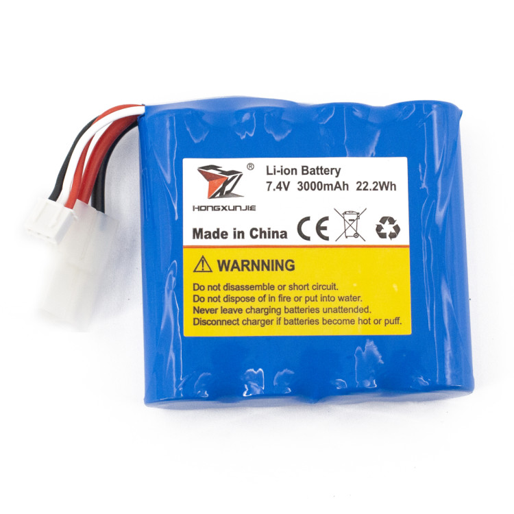 Аккумулятор для катеров HongXunJie Li-ion 7.4V 3000mAh - HJ806B-001