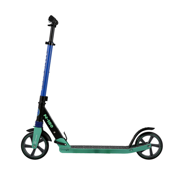Самокат Двухколесный Складной, Зеленый - MSC-N180-GR