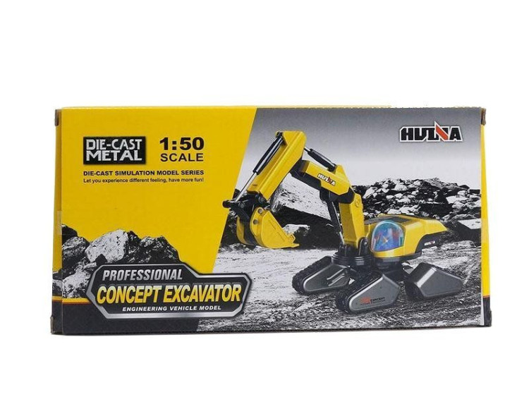 Металлический гусеничный экскаватор HuiNa Toys 1:50 - HN1703