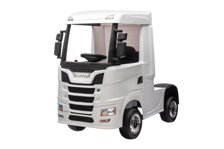 Детский электромобиль фура Scania 500R 4WD 12V - HL698-LUX-WHITE