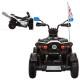 Детский электроквадроцикл Dongma ATV White 12V с кожаным сиденьем - DMD-268A-LUX-W