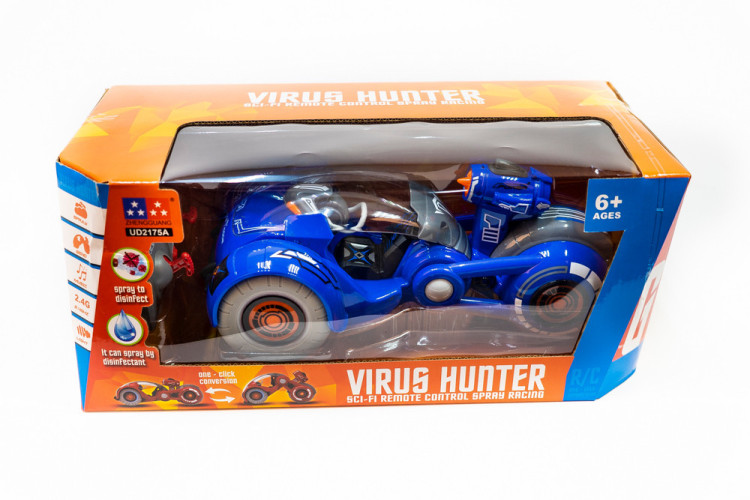 Радиоуправляемая трюковая машина Virus Hunter (пар, звук) - UD2175A-BLUE