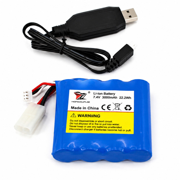Радиоуправляемый катер Blue SuNew с сумкой (47 см, 35 км/ч, акб 3000 mAh) - HJ806B-CARBON-BLUE