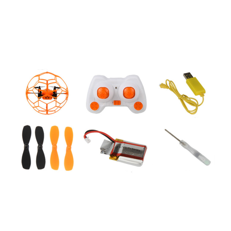 Радиоуправляемый квадрокоптер Helimax Orange SkyWalker в сетке - HM1340