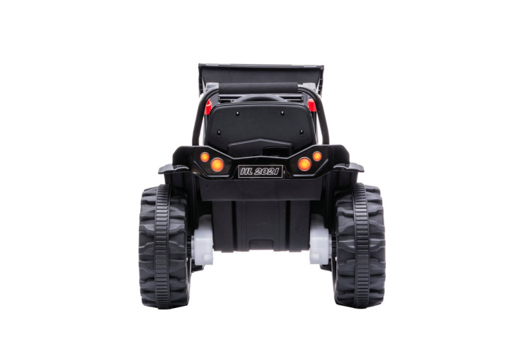 Детский электромобиль трактор с ковшом и пультом управления (желтый, 2WD, EVA) - HL389-LUX-YELLOW