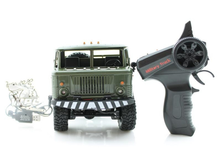 Радиоуправляемая грузовая машина WPL Газ 66 Зеленый 1:16 - WPLB-24