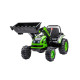 Детский электромобиль трактор с ковшом и пультом управления (зеленый, 2WD, EVA) - HL389-LUX-GREEN