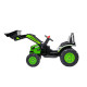 Детский электромобиль трактор с ковшом и пультом управления (зеленый, 2WD, EVA) - HL389-LUX-GREEN