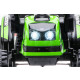Детский электромобиль трактор с ковшом и пультом управления (зеленый, 2WD, EVA) - HL389-LUX-GREEN