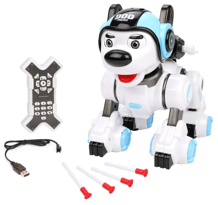 Радиоуправляемая интеллектуальная собака-робот Crazon 1901 BLUE (ИК-управление) - CR-1901-BLUE