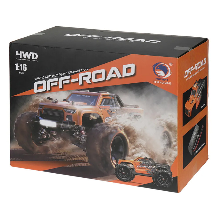 Радиоуправляемый внедорожник MJX Hyper Go 4WD Brushless MEW4 Truck 1:16 - MJX-M163