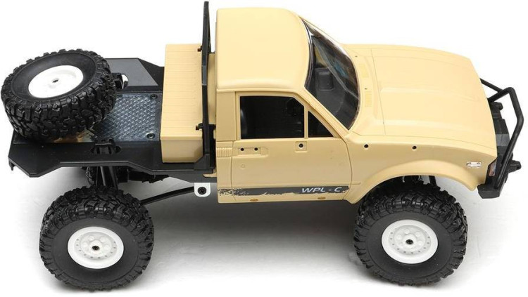 Радиоуправляемая машина WPL пикап Hilux (желтый) 4WD 2.4G 1:16 RTR - WPLC-14-YELLOW
