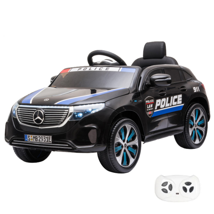 Детский электромобиль Mercedes Police EQC 400 12V 2WD - HL378-BLACK