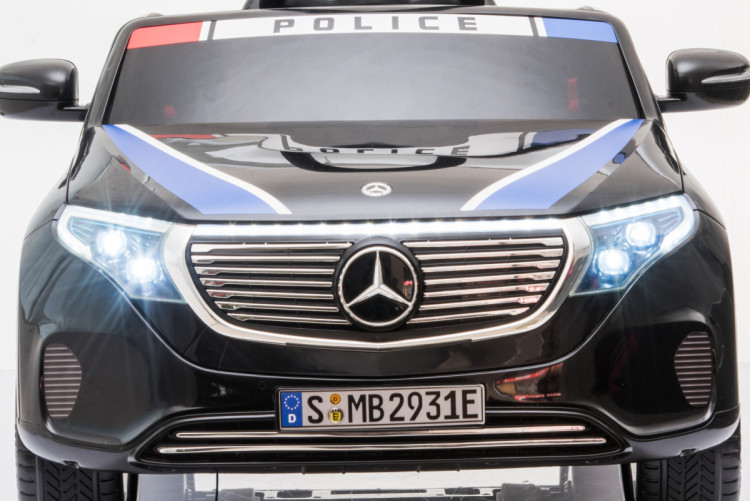Детский электромобиль Mercedes Benz Police EQC 400 4MATIC - HL378-BLACK