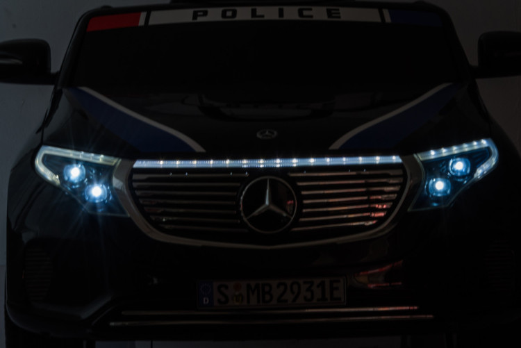 Детский электромобиль Mercedes Benz Police EQC 400 4MATIC - HL378-BLACK