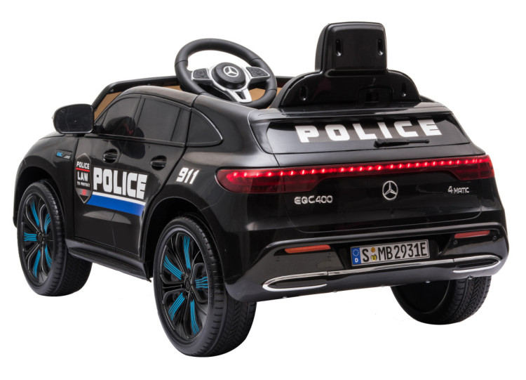 Детский электромобиль Mercedes Benz Police EQC 400 4MATIC - HL378-BLACK
