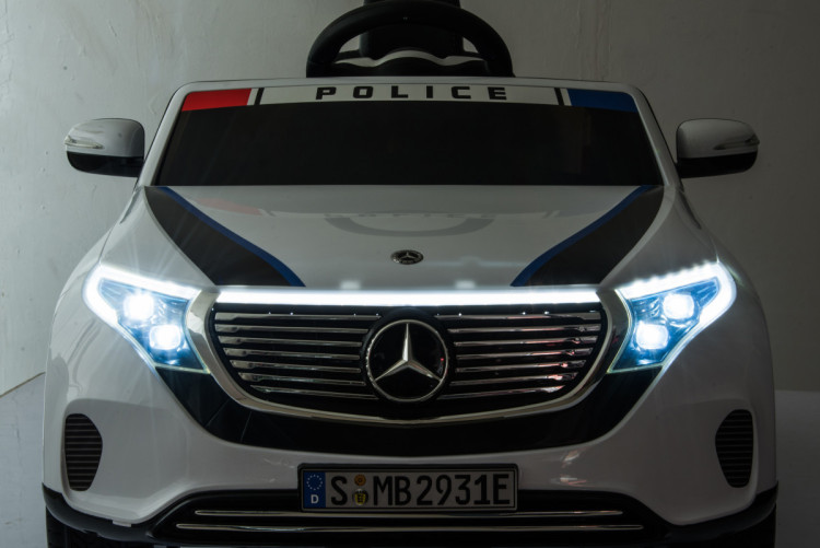 Детский электромобиль Mercedes Benz Police EQC 400 4MATIC - HL378-WHITE