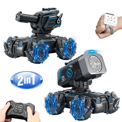 Радиоуправляемый дрифт танк 4WD (2в1: стреляет водяными пулями, пускаем пузыри) - UD2801A