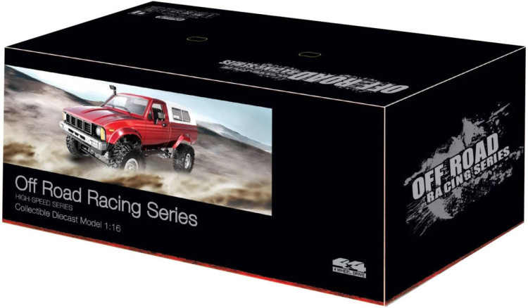 Радиоуправляемая машина WPL пикап Hilux (синяя) 4WD 2.4G 1:16 RTR - WPLC-24-BLUE
