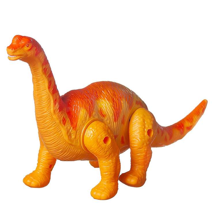 Оранжевый динозавр Бронтозавр JiaQi (световые и звуковые эффекты) - TT351-ORANGE