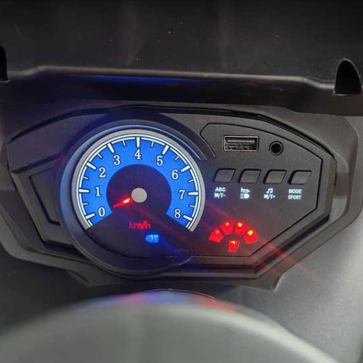 Детский электромотоцикл Ducati (12V, EVA, ручка газа, спидометр) - FT-821-BLUE-WHITE