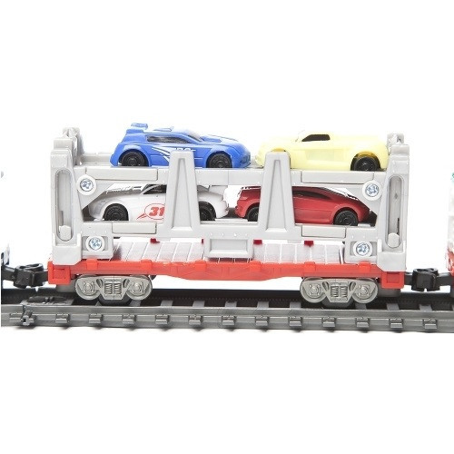 Железная дорога со станцией загрузки автомобилей, длина 549 см - BSQ-2084