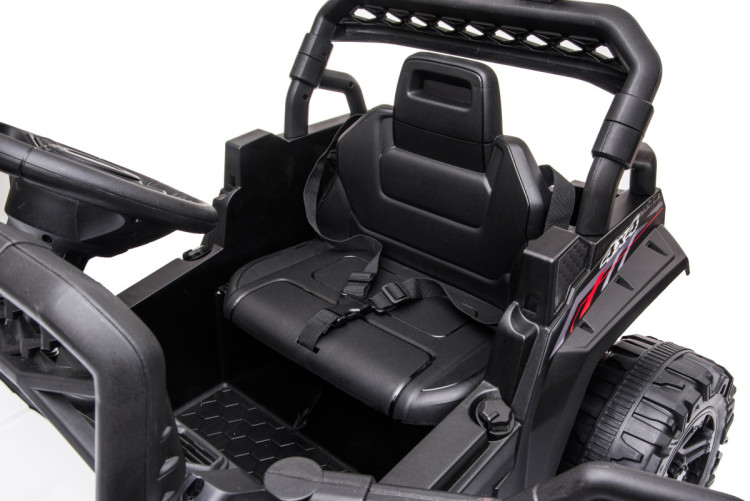 Детский электромобиль багги с прицепом (белый, 12В, 2WD, EVA, пульт) - BDM0929-WHITE-TRAILER