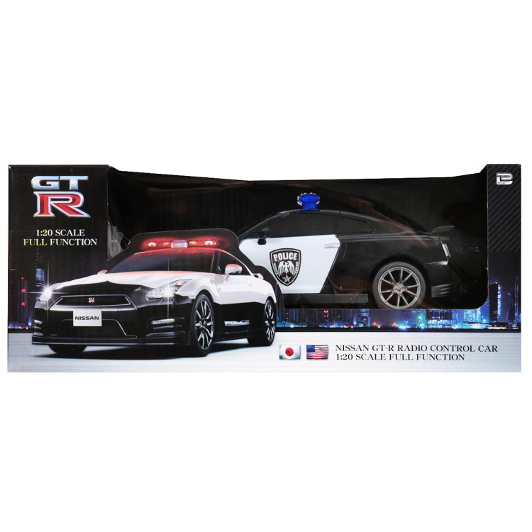 Радиоуправляемая машина Nissan GTR Полиция (с мигалками) 1:20 - MX25002