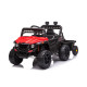 Детский электромобиль багги с прицепом (красный, 12В, 2WD, EVA, пульт) - BDM0929-RED-TRAILER