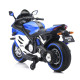 Детский электромотоцикл Ducati (12V, EVA, ручка газа, спидометр) - FT-921-BLUE-WHITE