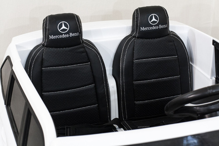 Детский электромобиль Mercedes Benz GLS63 LUXURY 4WD 12V MP4 - White - HL228-LUX-MP4