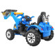 Детский электромобиль трактор на аккумуляторе 12V / синий - JS328A-BLUE