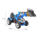 Детский электромобиль трактор на аккумуляторе 12V / синий - JS328A-BLUE
