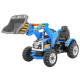 Детский электромобиль трактор на аккумуляторе 12V / синий - JS328A-BLUE