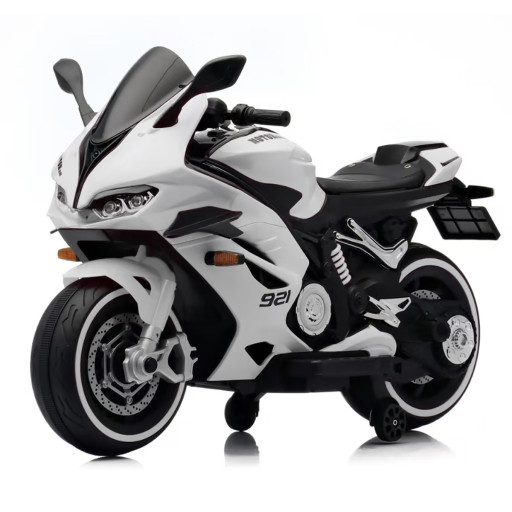Детский электромотоцикл Ducati (12V, EVA, ручка газа, спидометр) - FT-921-WHITE