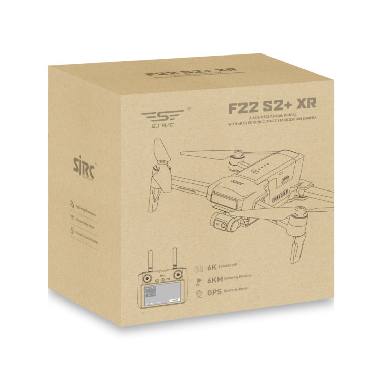Квадрокоптер SJRC F22 X2 PRO+ OAS, пульт с экраном 2-AXIS 4K EIS 5G GPS