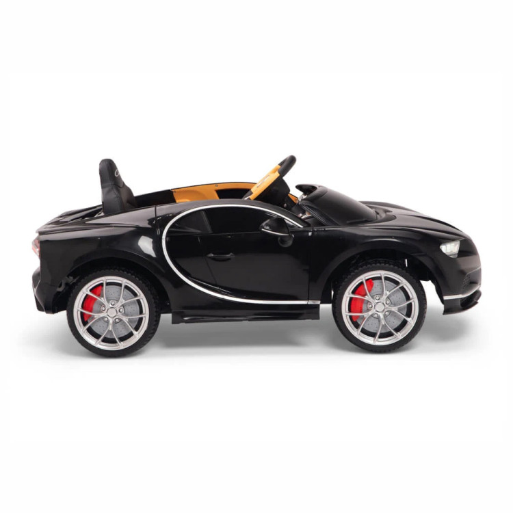 Детский электромобиль Bugatti Chiron (черный лак, 12V) - HL318