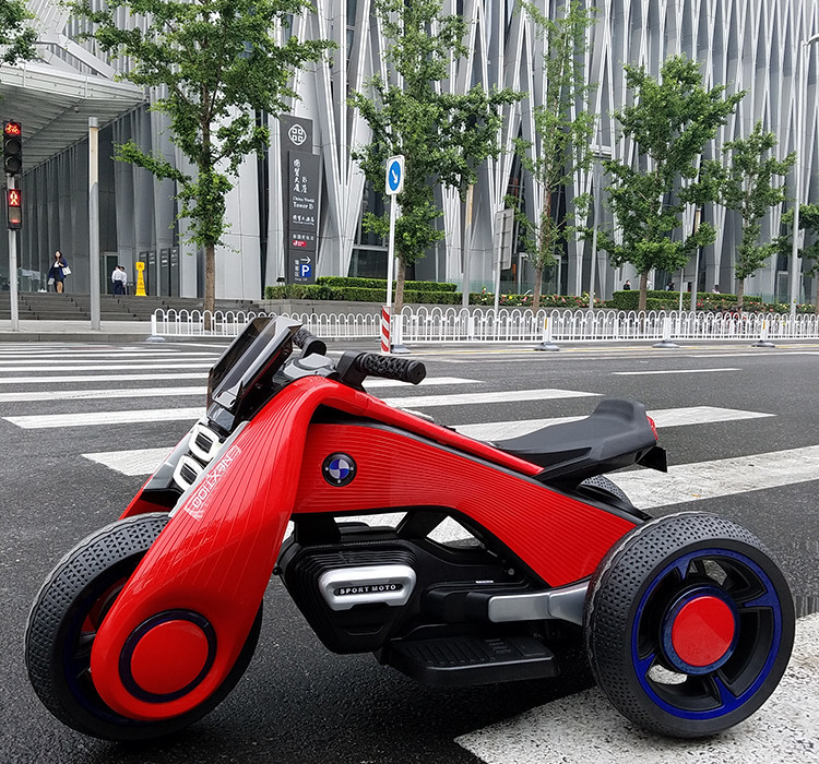 Детский электромотоцикл BMW Vision Next 100 Mini (трицикл) - BQD-6199-RED