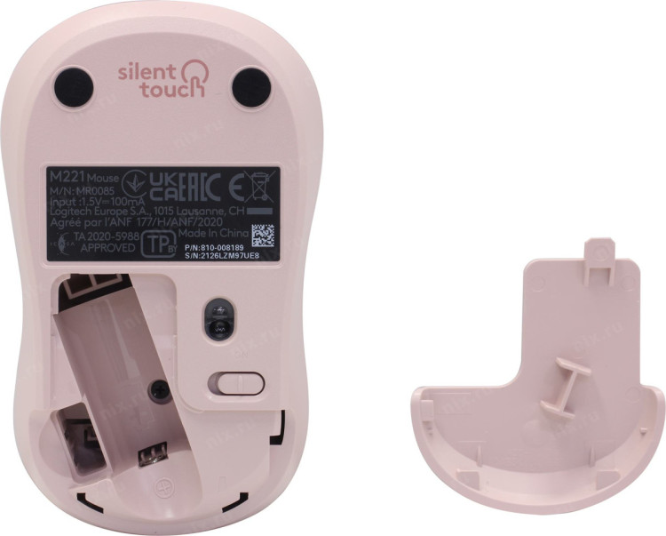 Беспроводная мышь Logitech M221 Silent Pink - 910-006091
