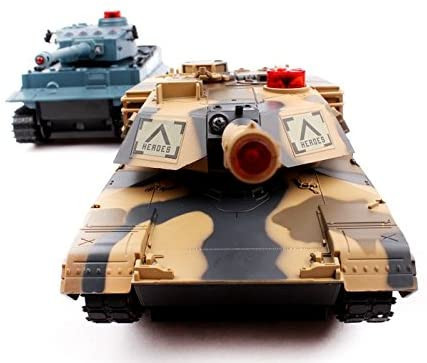 Радиоуправляемый танковый бой VS Tank Huan Qi Abrams vs Tiger 1:32 2.4G - HQ5001