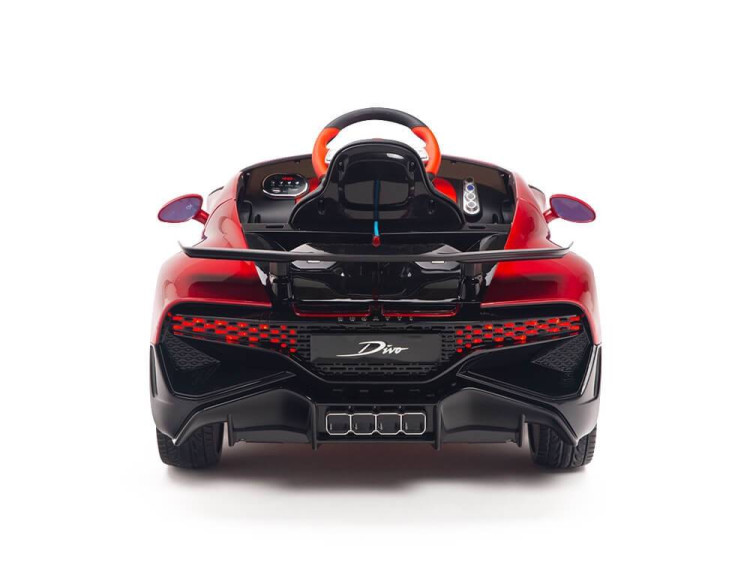 Детский электромобиль Bugatti Divo (красный лак, 12V) - HL338