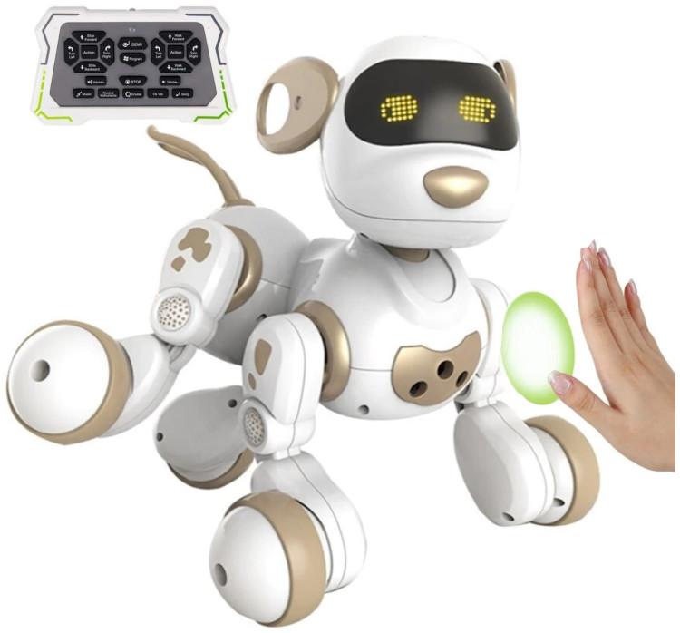 Радиоуправляемая собака-робот Smart Robot Gold Dog ''Dexterity'' - AW-18011-GOLD