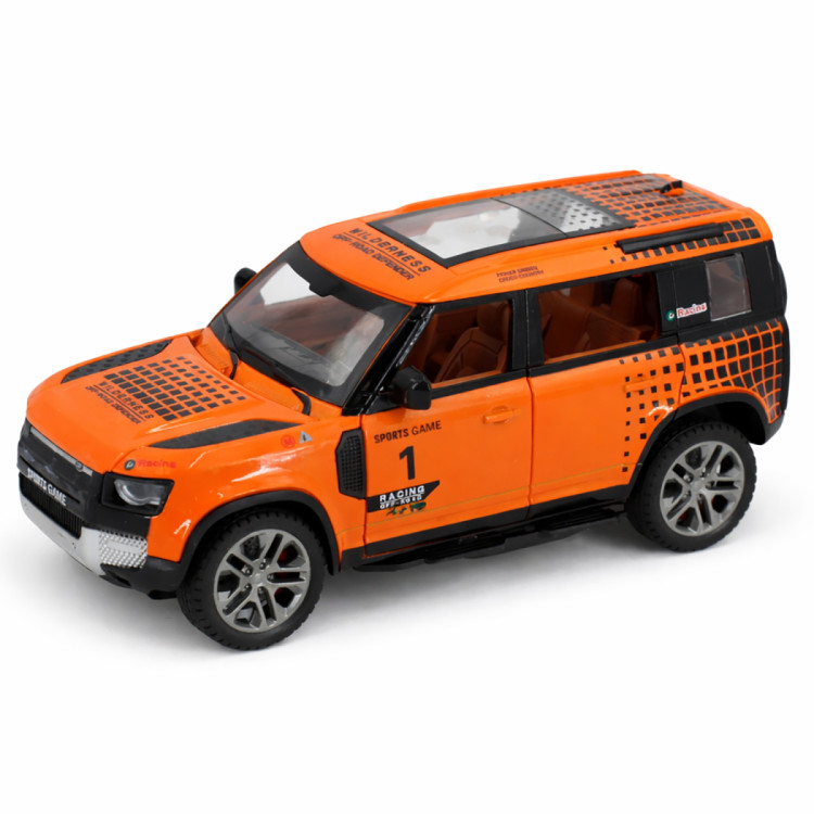 Радиоуправляемая металлическая машина Land Rover Defender 1:22 - HCL-3810-ORANGE