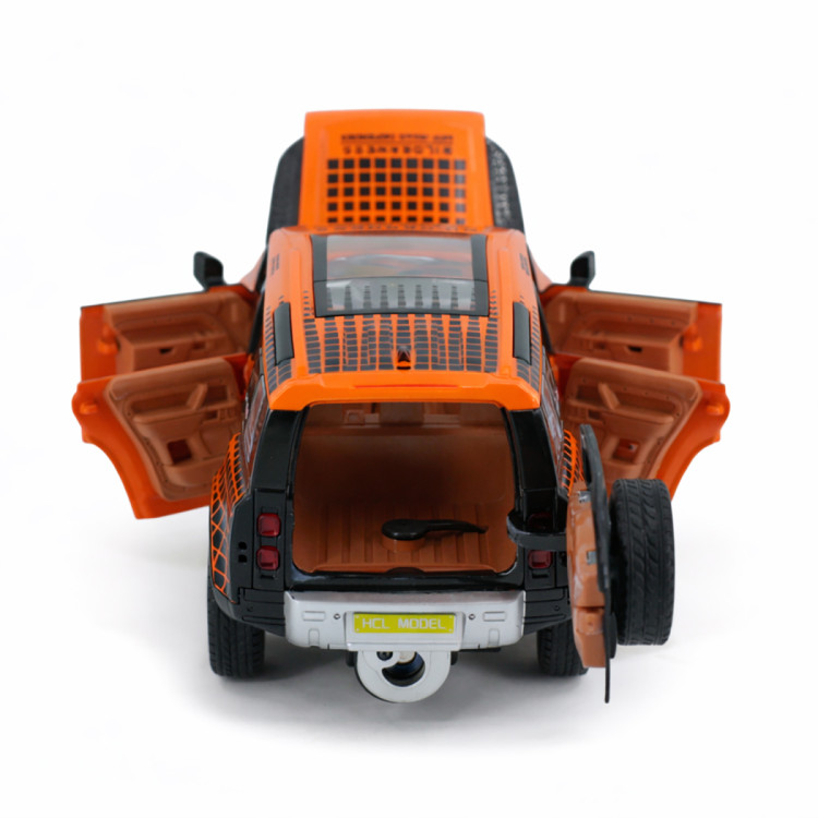 Радиоуправляемая металлическая машина Land Rover Defender 1:22 - HCL-3810-ORANGE